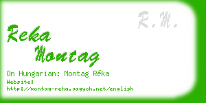 reka montag business card